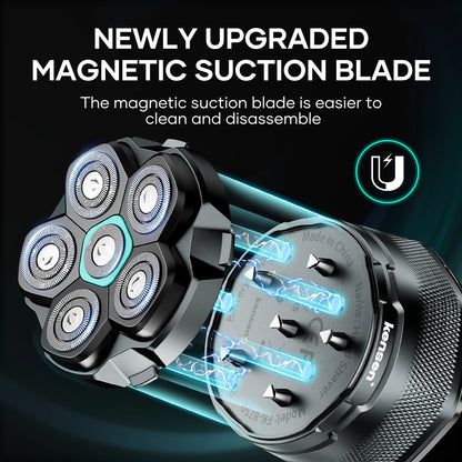 Electric Head Shavers for Bald Men 6D Magnetic Razor