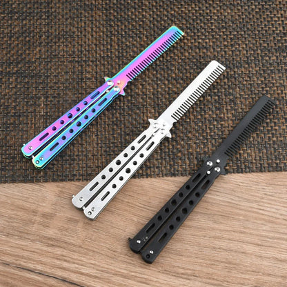 Portable Butterfly Training Foldable Trainer Pocket Comb