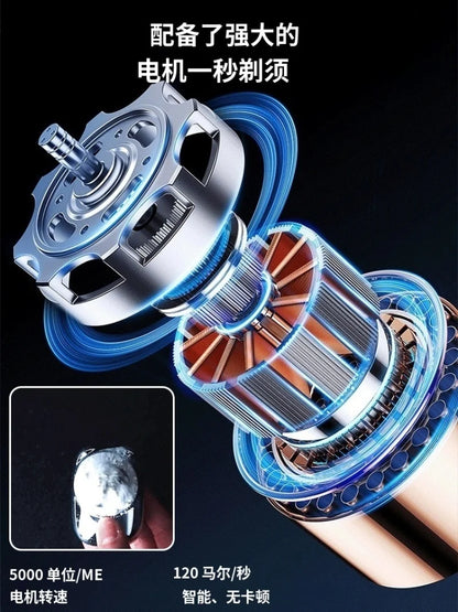 Portable rechargeable shaver full body washable shaver set