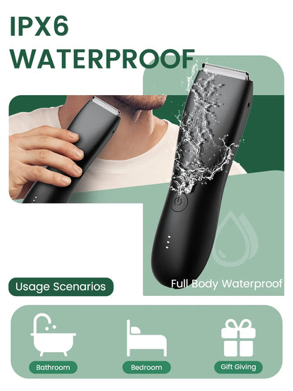 Men's Electric Groin & Body Shaver Trimmer