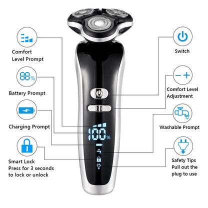 New Electric Shaver For Men 4D Electric Beard Trimmer For Men