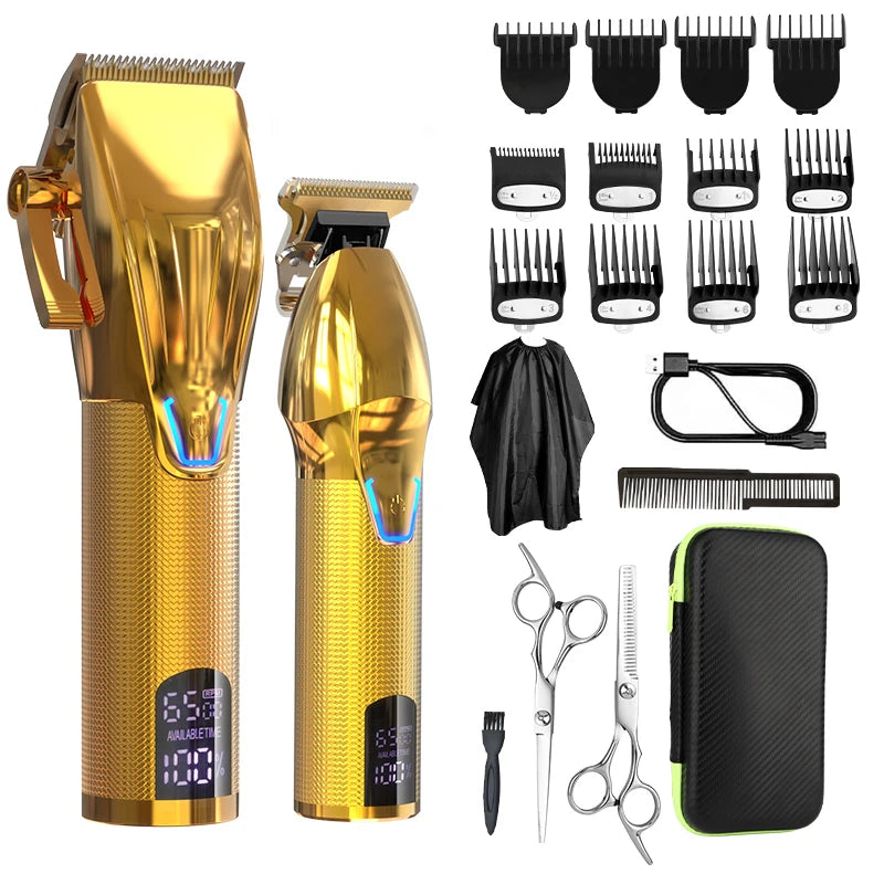 RESUXI Professional Hair Clipper Set Men's Barber Beard Trimmer