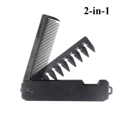 Multifunctional 3-in-1 Plastic Folding Pocket Combs