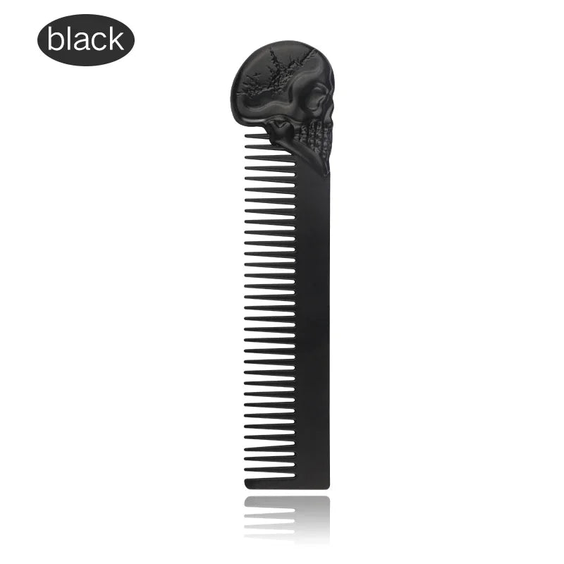 Professional Styling Metal Stainless Steel Men Beard Comb