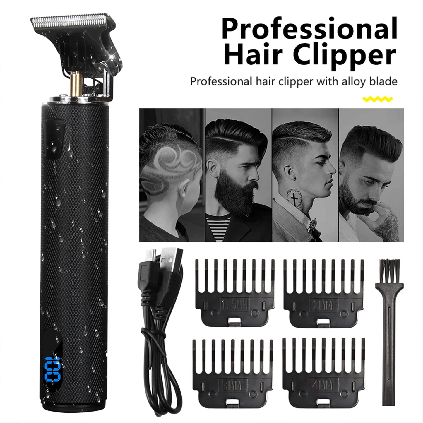 T9 Rechargeable Hair Clippers kit Professional Trimmer