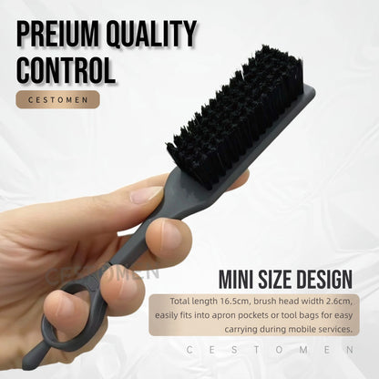 1Pc New Professional Rotate Mini Fade Brush Neck Sweeping