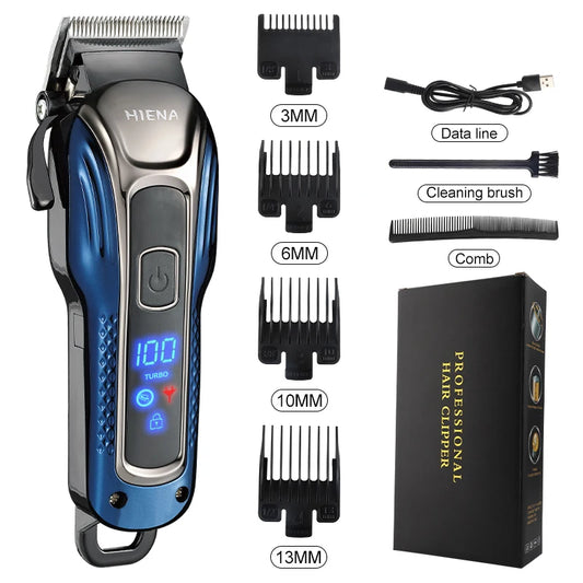 HIENA Hair Clippers Smart Display 3000mah Powerful Battery