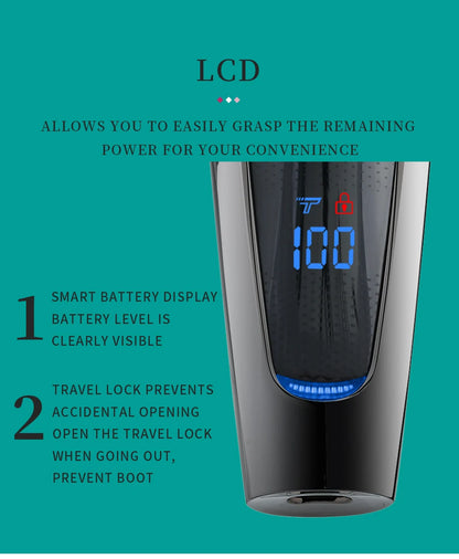 VGR Hair Trimmer Professional Hair Clipper LED Display V-070