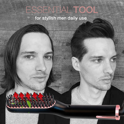 Men's Electric Beard Straightener Negative Ion Hair Straightening