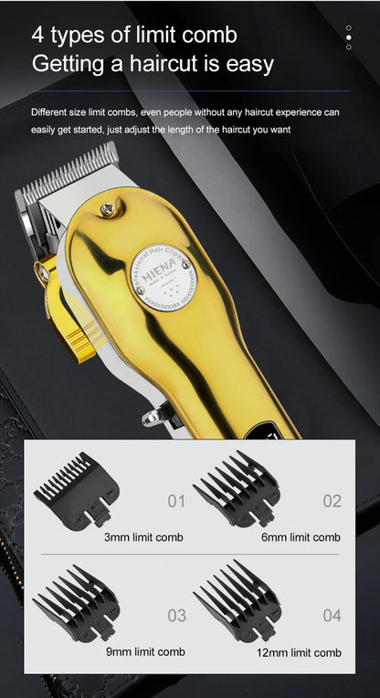 HIENA Professional barber Hair Clippers set Beard Trimmer