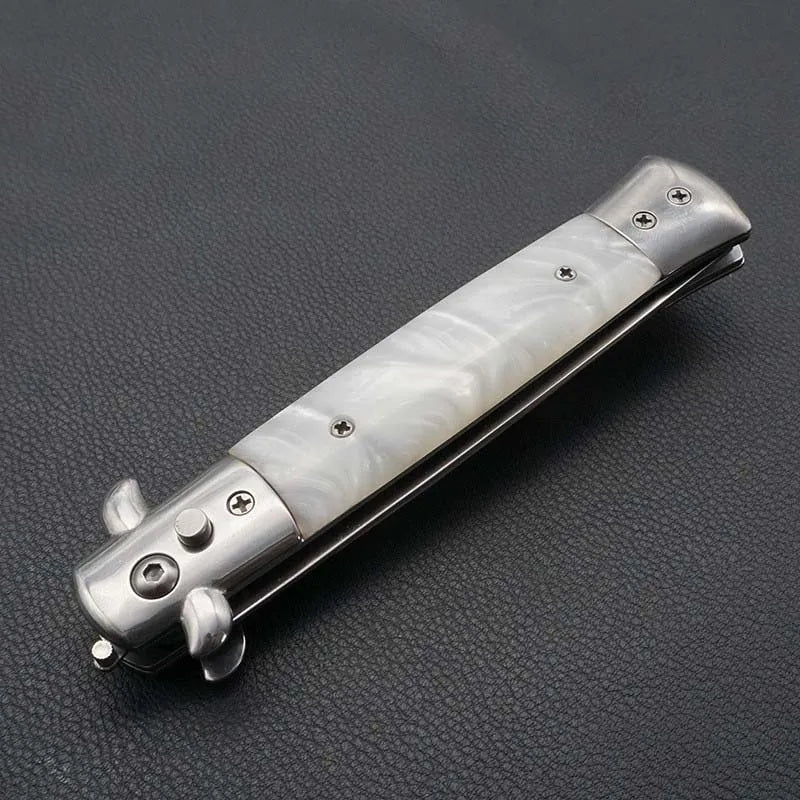 Stainless Steel Foldable Automatic butterfly Pocket Comb