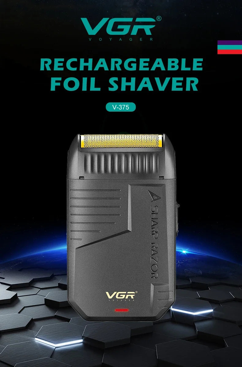 VGR Electric Shaver Professional Beard Trimmer for Man V-375