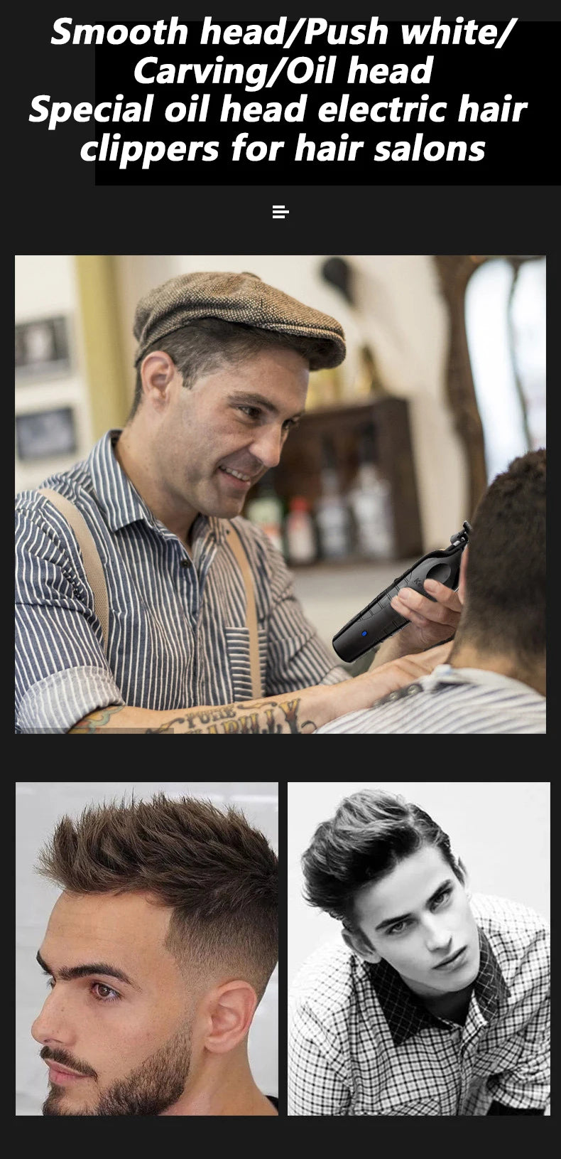 Men's Hair Clipper Professional Electric Hair Clipper