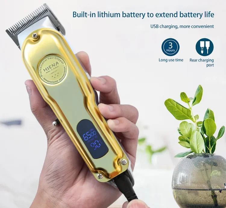 Hiena HYN-202 Professional T-Blade Hair Clippers For Men