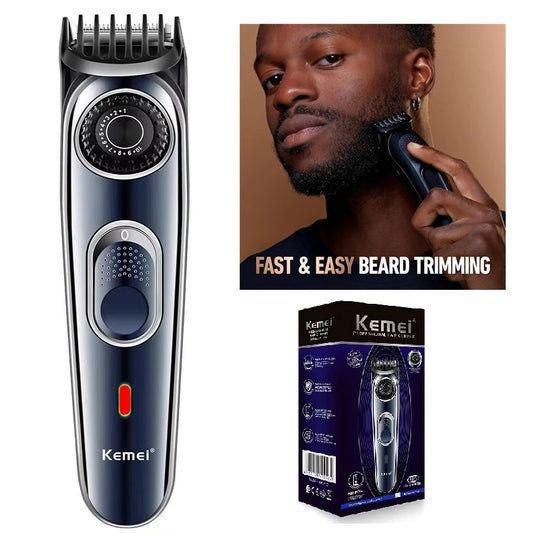 Kemei Cordless Adjustable 1-10mm Hair Trimmer For Men