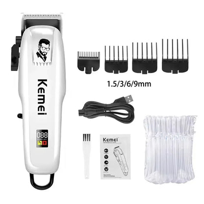 Kemei KM-PG809A KM-PG232 LCD USB Charging Hair Clipper