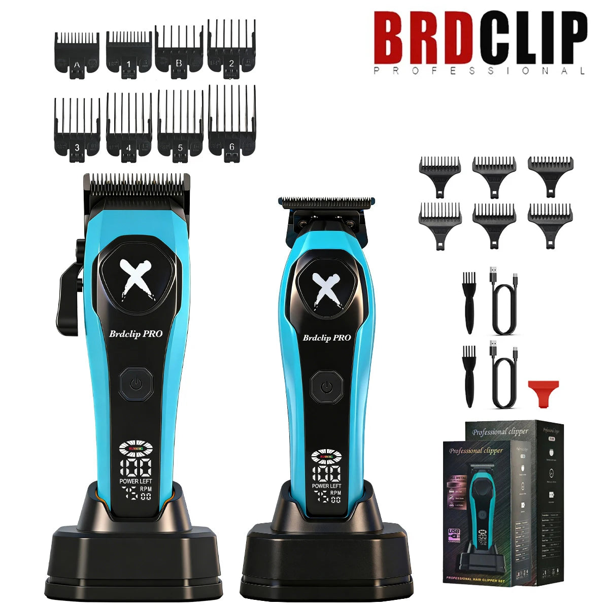 BRDCLIP 619 339 Hair Clippers Cordless Clippers Barber Electric
