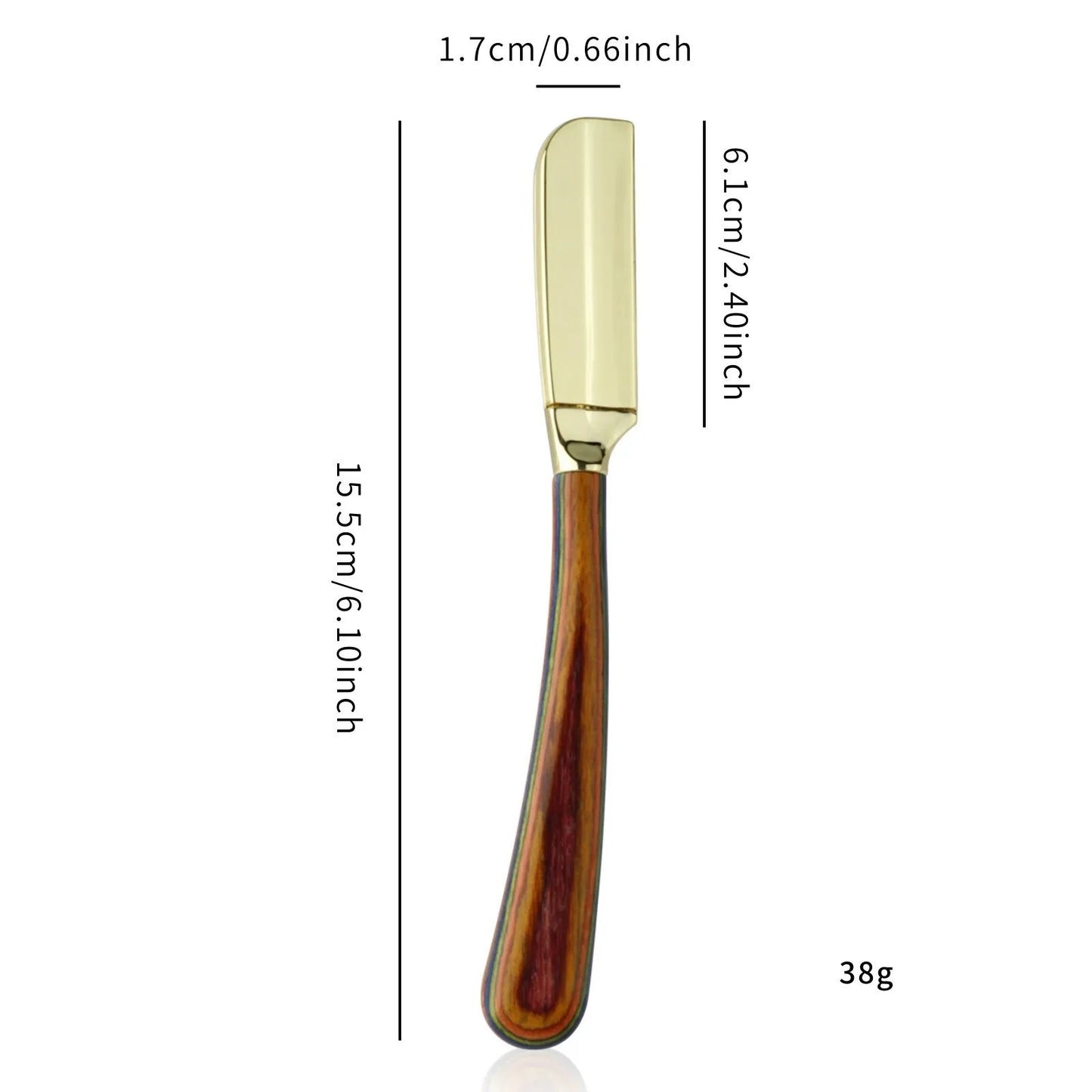 New Color Wood Handle Baber Straight Razor For Men