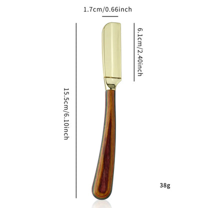 New Color Wood Handle Baber Straight Razor For Men