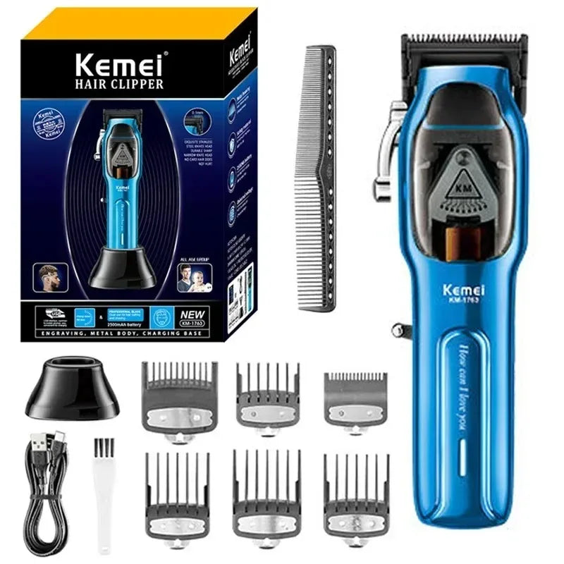 Kemei Km-1763 Fully Automatic Professional Men's Hair Clipper