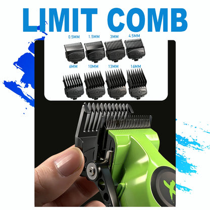 New White Professional FA1C-T-609 Barber Hair Clipper Set