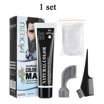 3 Minutes Black Beard Dye Cream With Comb 80ml Rosemary