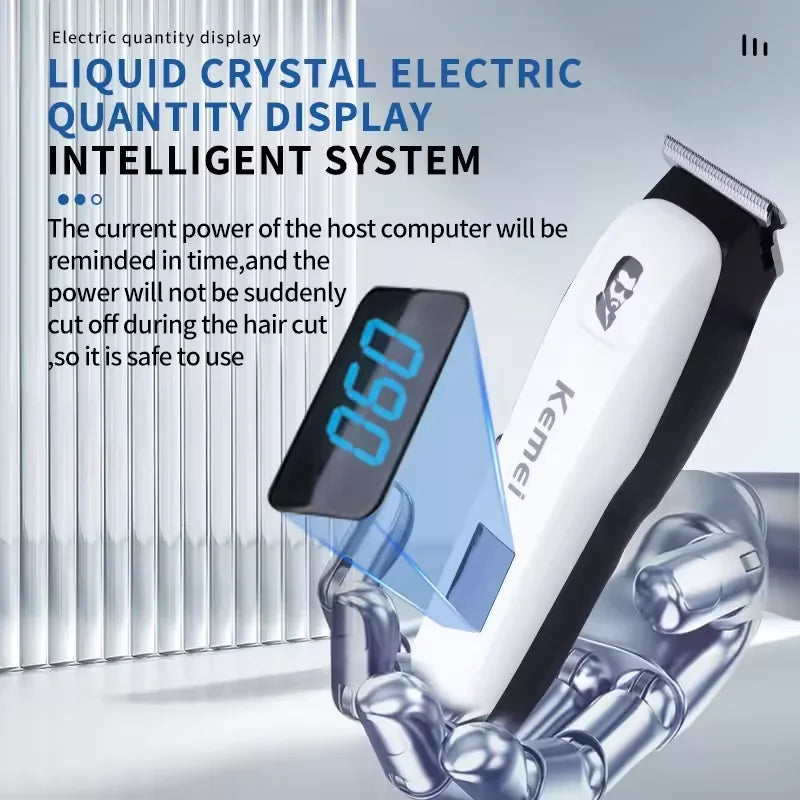 Kemei KM-PG809A KM-PG232 LCD USB Charging Hair Clipper