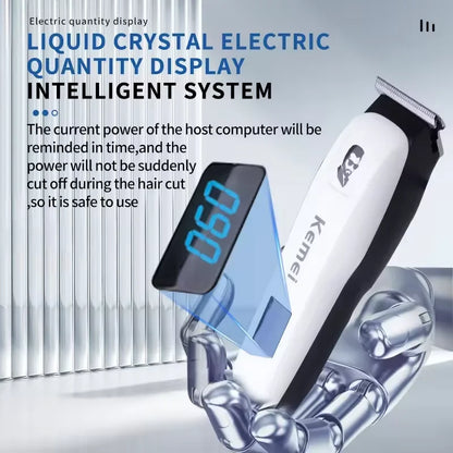 Kemei KM-PG809A KM-PG232 LCD USB Charging Hair Clipper