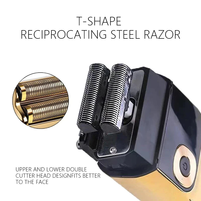 Kemei KM-2028 Men's Electric Metal Shaver LED Display Shavers