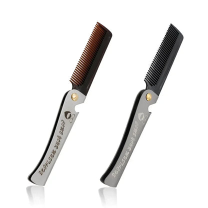 Multifunctional Portable Stainless Steel Folding Pocket Combs