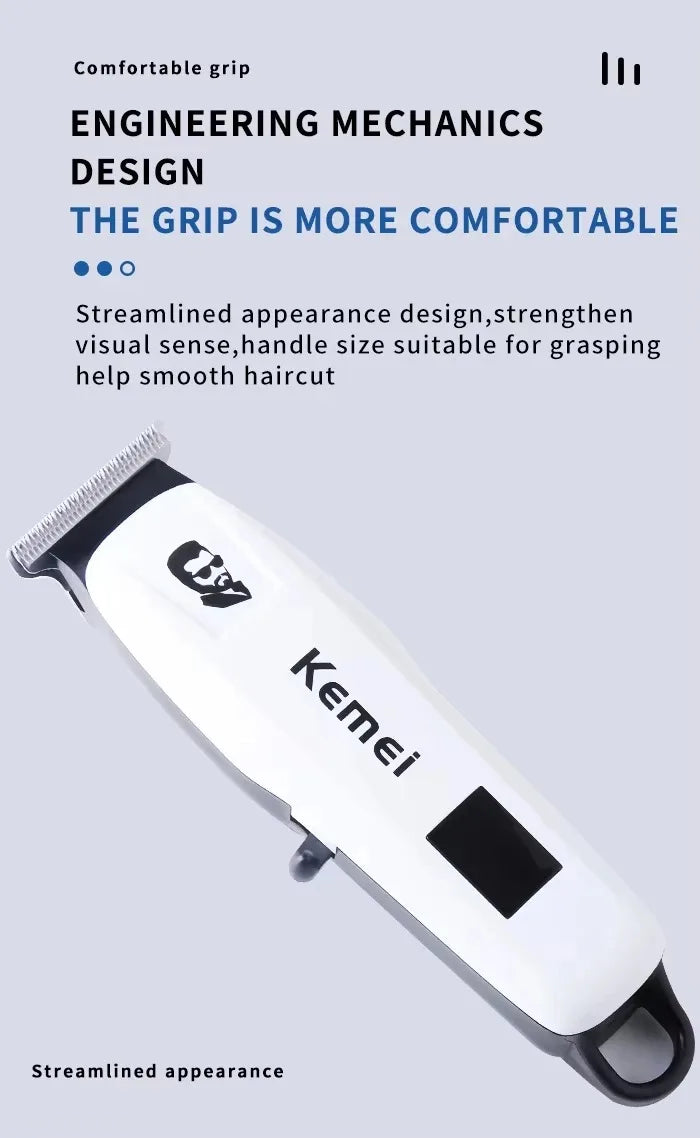Kemei KM-PG809A KM-PG232 LCD USB Charging Hair Clipper