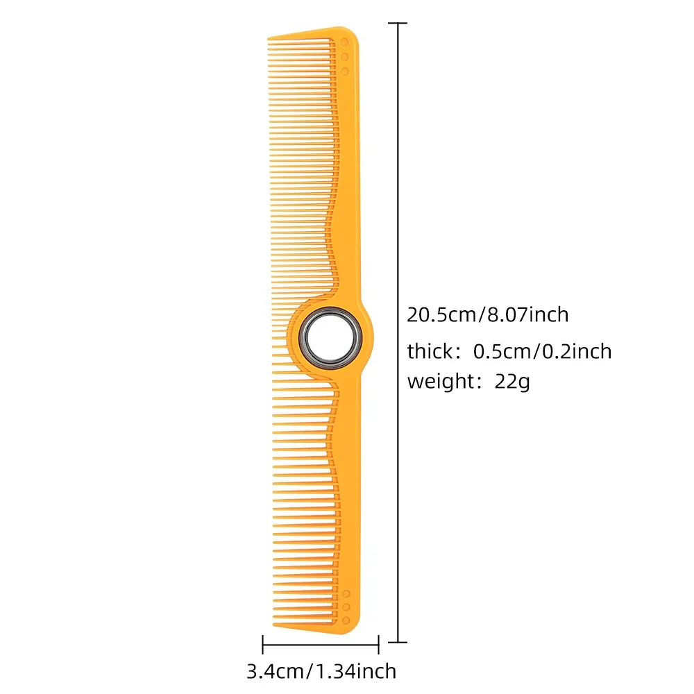 Anti-Static Spinning Fidget Hair Comb with Bearing Wide