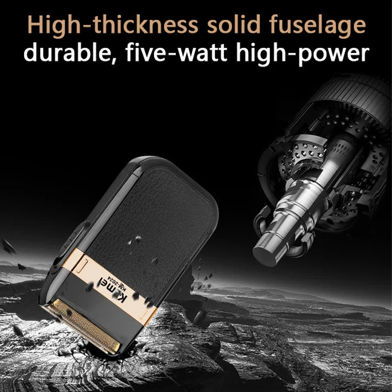 Kemei KM-2024 USB Charging Electric Shaver Beard Trimmer