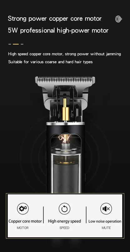 hiena Hair Clipper Barber Professional Cordless Trimmer HYN-212