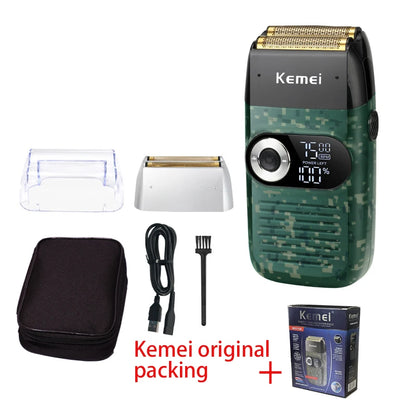 Kemei Electric Shaver Men Rechargeable Beard Shaver