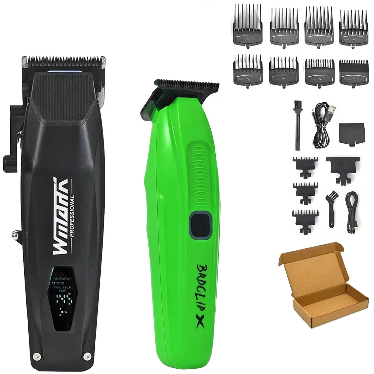 Professional electric hair clipper barbers 3PC set