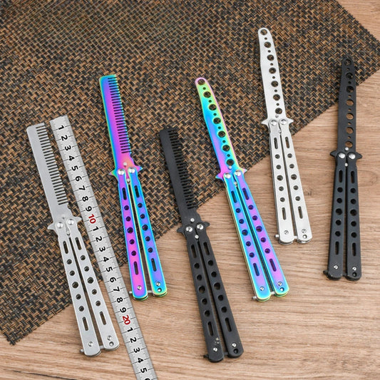 Portable Butterfly Training Foldable Trainer Pocket Comb