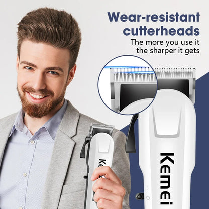 Kemei KM-809A Professional Hair Clipper Adjustable Hair Trimmer