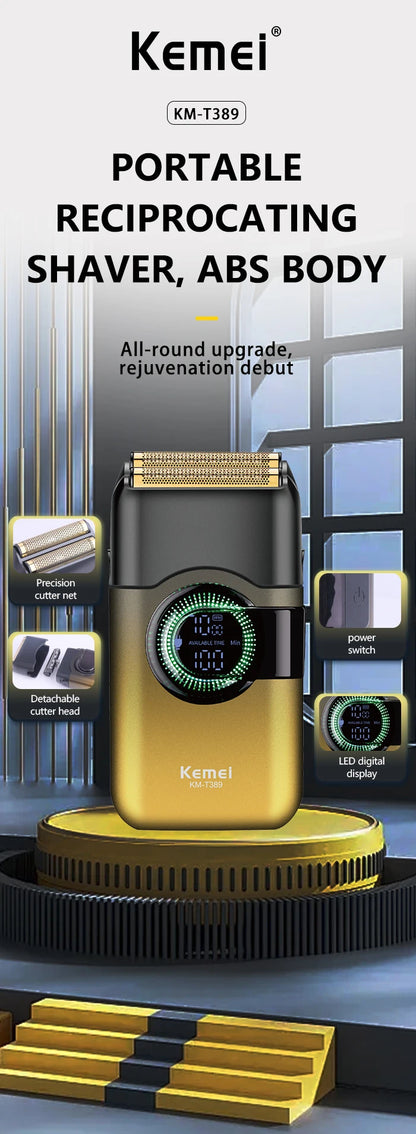 Kemei T389 Fashion Color Electric Shaver Hair Clipper Shaver