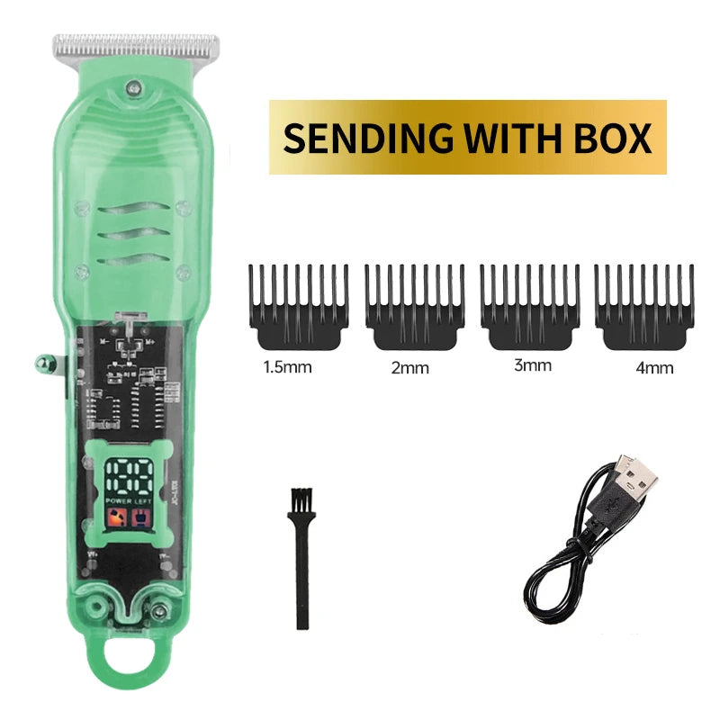 New Transparent Hair Clipper Power Display Hair Clipper