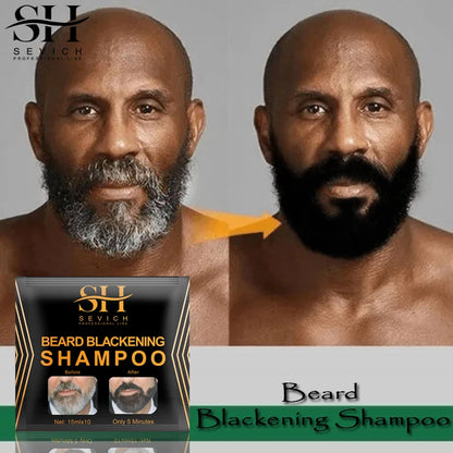 Sevich Instant Hair Dye Black Beard Shampoo Beard Paint