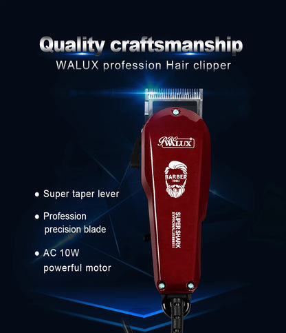 WALUX Professional AC220-240V Hair Clipper 10W Powerful Trimmer