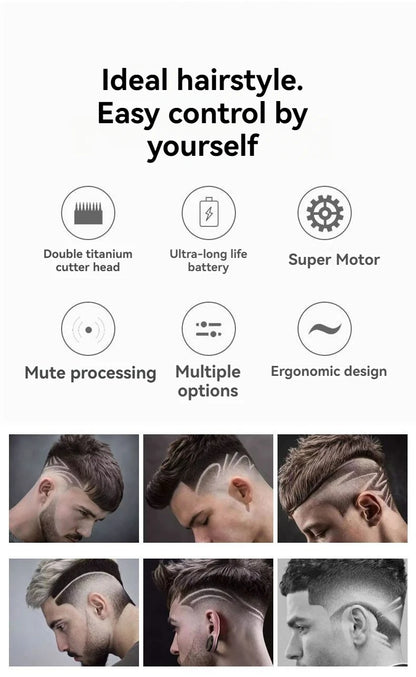 Professional 3-speed adjustment scissors beard trimmer