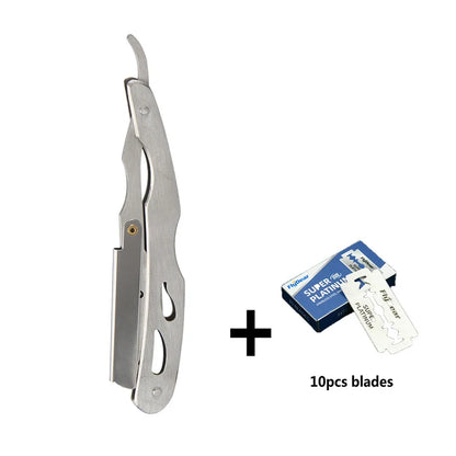 Professional Manual Shaver Straight Edge Stainless Steel