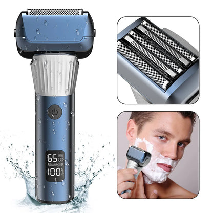 Men's electric shaver floating 5 blade net razor for men