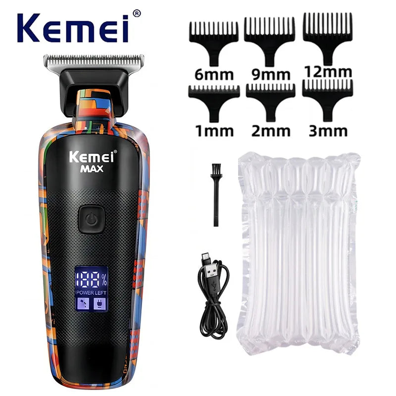 Kemei Digital Display Professional Barber Pusher For Men