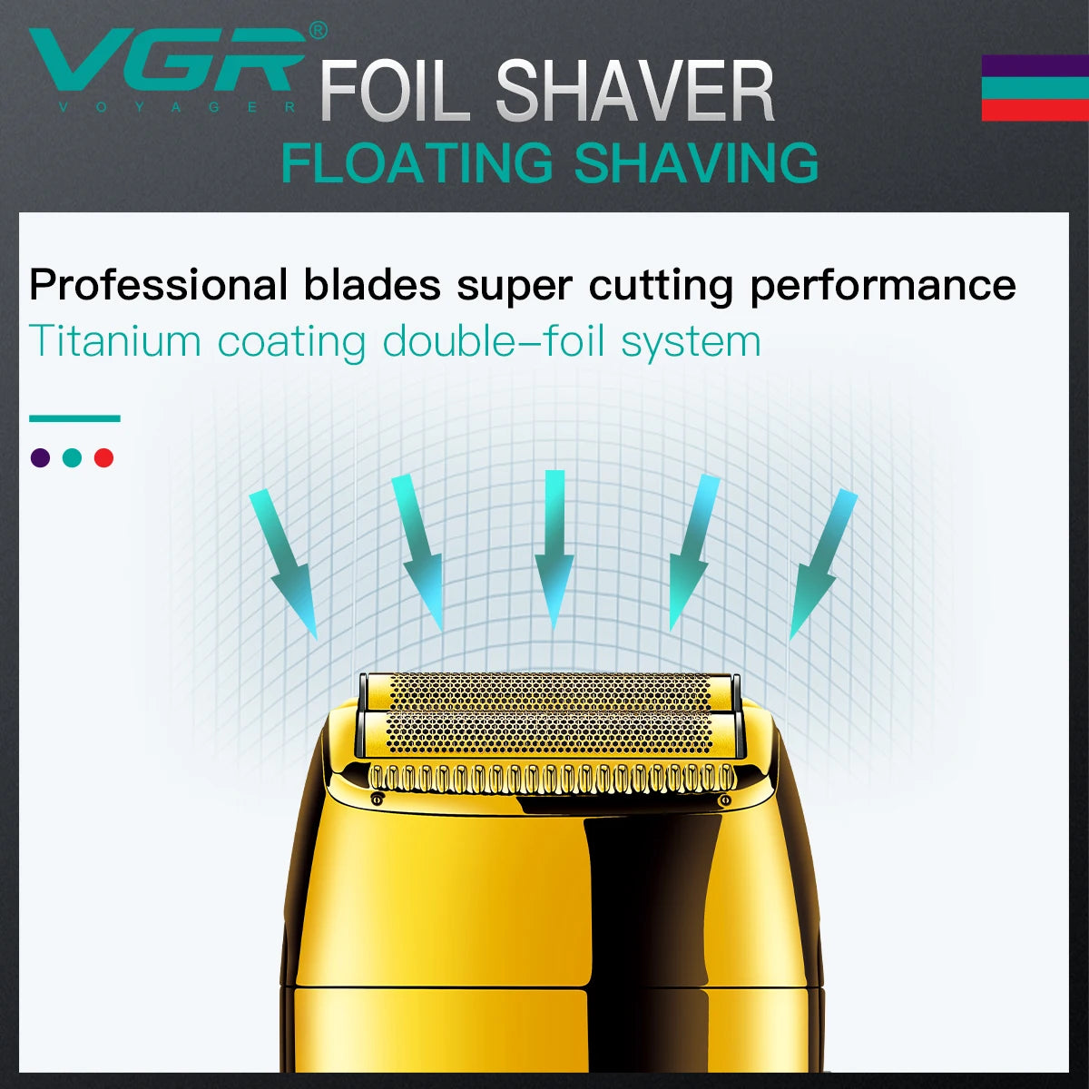 VGR Shaver Professional Beard Trimmer Electric Shaving Machine
