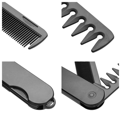 Multifunctional Portable Folding Pocket Combs Wide Tooth