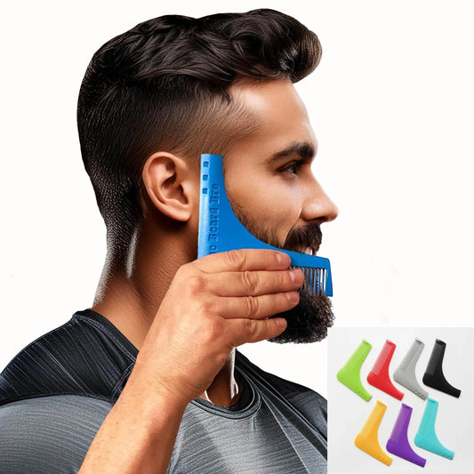 Men's Beard Comb Hairdressing Beard Care Styling Template