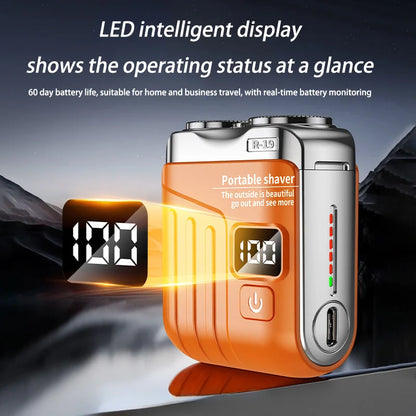 Xiaomi Electric Smart Shaver Mini Dual Blade Digital Display Shaver